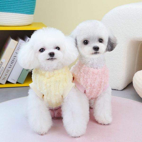 Pet Fleece-liivi Pienet koiranvaatteet KELTAINEN - varastossa yellow M