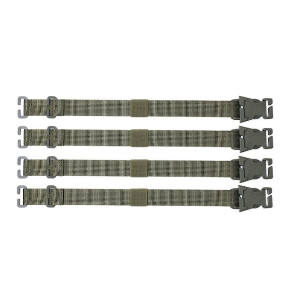 4kpl Tactical MOLLE hihnat Puristushihnat KHAKI - varastossa Khaki