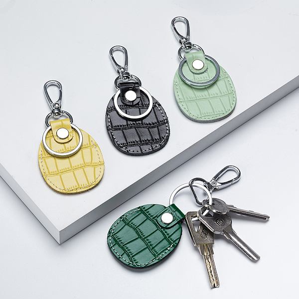 Kotelo Apple Airtagsille PIK Magnet Keychain Nahkakansi C - spot-myynti Dark green