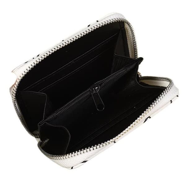 Kort plånbok dragkedja VIT - high quality white S