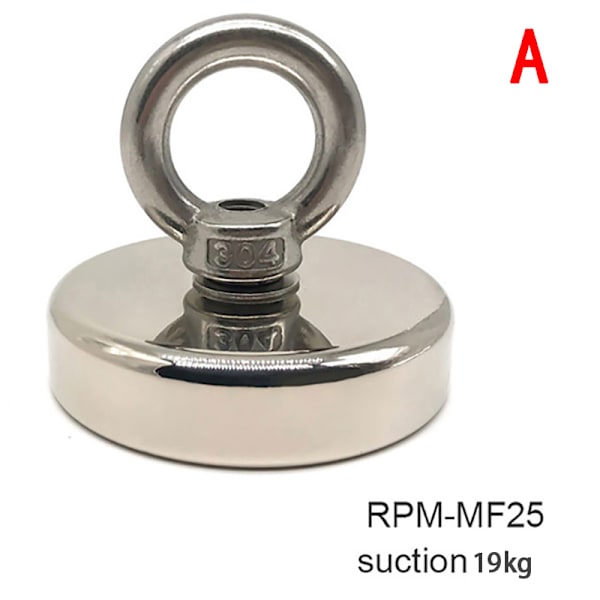 Magnetisk krok Stark absorptionsmagnet för fiskelyft - stock suction 19kg