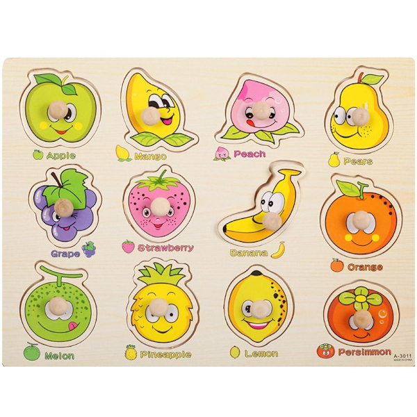 Träpusselpusselbräda FRUKT - spot sales fruit