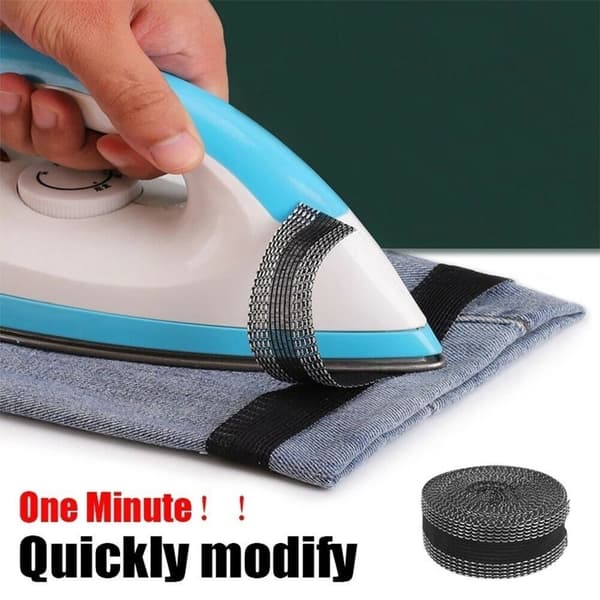 10 kpl Rolled Pants Patch Pants Paste Edge Tape BLUE - varastossa Blue