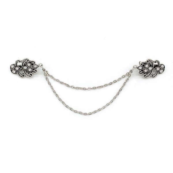 Cardigan Clip Sjal Brosch BRONZE STYLE 2 - high quality Bronze Style 2-Style 2