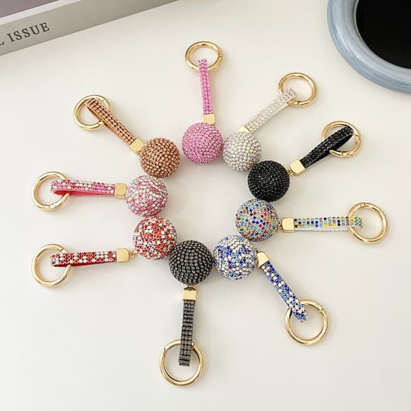 Crystal Key ring MUSTA - varastossa black