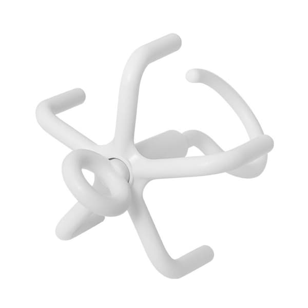 2 kpl Pyörivä Five Claw Hook -vaateteline GREY - varastossa grey