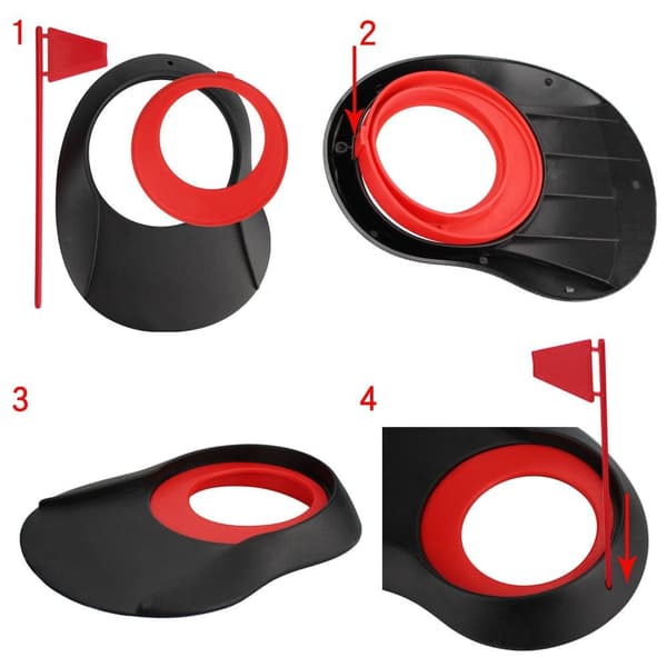 Golf Hole Cup Golf Putter Cup Golfträning - stock