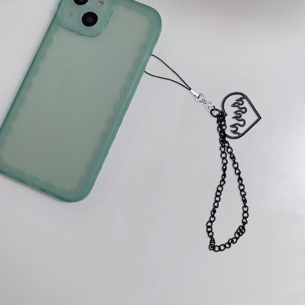 Goth Y2K telefon berlock hänge Kawaii-nyckelring för väska Söt tillbehör Kvinnor Gitarrband Lanyard pärlstav Nyckelring hänge - spot försäljning null - Style 6