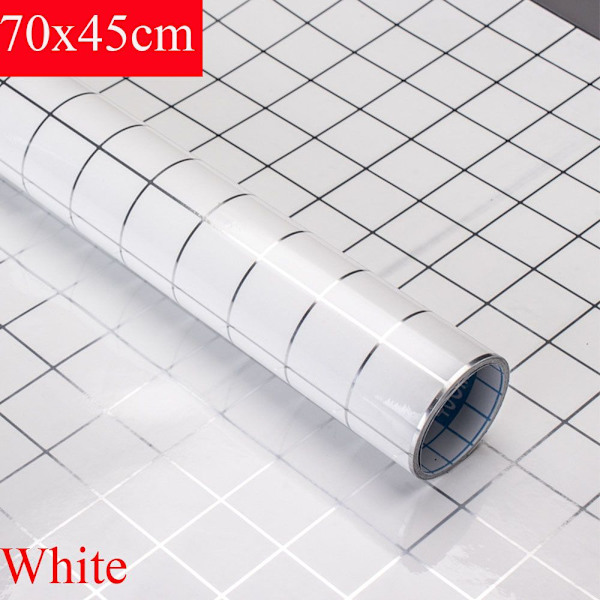 Öljynkestävä tapettitarratapetti WHITE 70X45CM - korkea laatu white 70x45cm