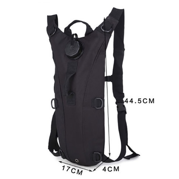 Tactical Hydration Ryggsäck 3L Blåsvatten Väskas - on stock Black