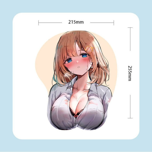 Sexig mus vadderar Tecknad film Anime D bröst Mousepad handledsstöd - spot försäljning