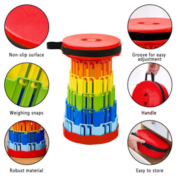 Fällstol Campingsits Fiskestol utomhus - spot sales rainbow&red