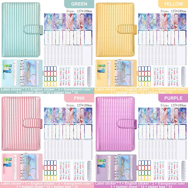 A6 Budget Binder Budget Organizer KELTAINEN - spot-myynti Yellow