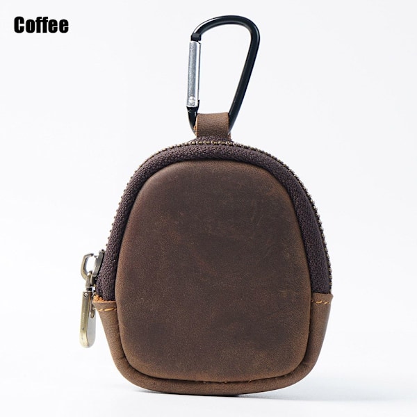 Läder Running Pouch Hörlursväska KAFFE - high quality Coffee