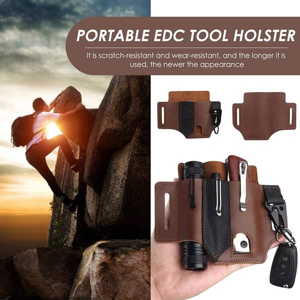 Läderbälte Loop Midja Multitool Slida - high quality
