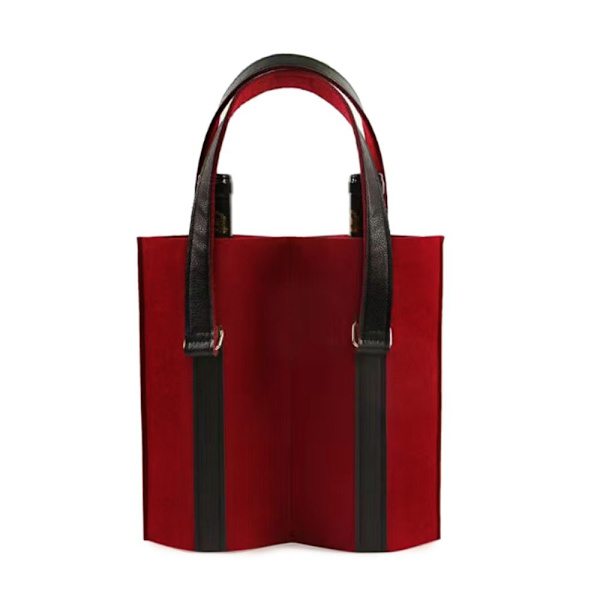 Viinin säilytyspussi Huopalaukku VIININ KAKSOISET TASKUT KAKSI TASKUT wine red Double pockets-Double pockets