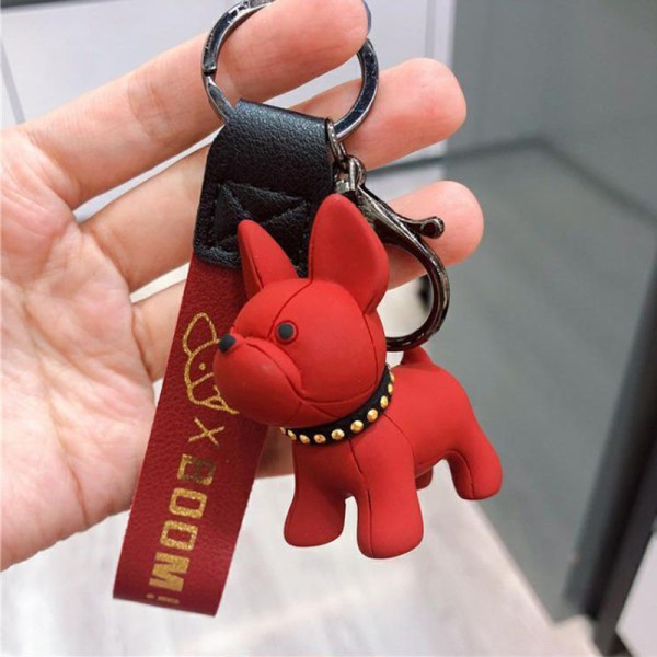 Bulldogg Nyckelring Handväska Nyckelringar Bilnycklar Hängsmycke svart - on stock black
