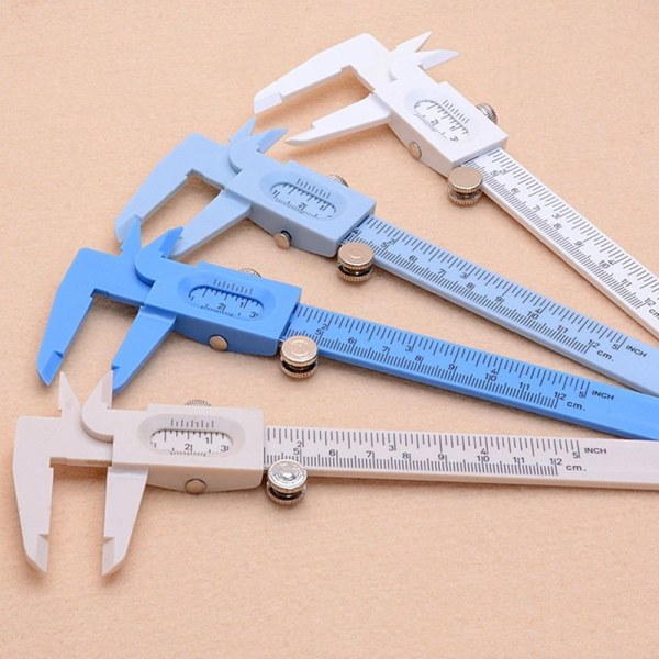 4 stycken Mini Caliper Vernier Caliper Double Scale - stock