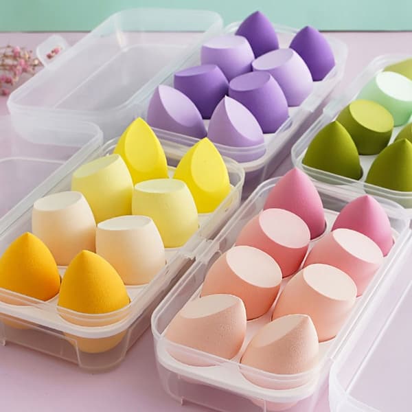 8 ST Makeup Puff Powder Puff GRÖN - high quality Green