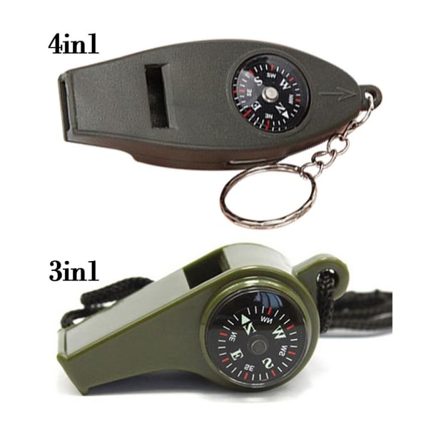 2st Multifunction Whistle 3in1 Compass 4IN1 - spot försäljning 4in1