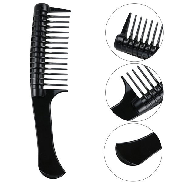 Skarvning Detangling Roller Comb, Integrerad Roller Hårkam - high quality Black