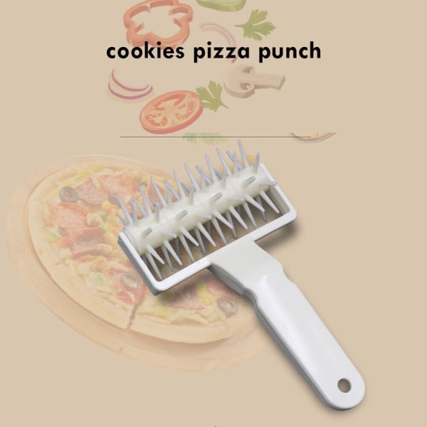 Pizza Needle Roller Pizza Punch Pie Needle Wheel - varastossa