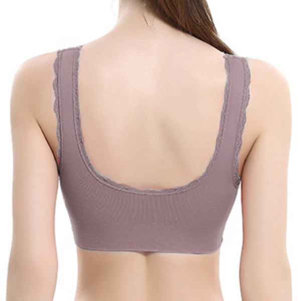 Dam Yoga Sports Sleep Comfort Väst BH Full Cup Top - on stock Purple S