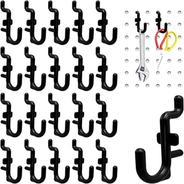 30st Pegboard Krokar J Form Låskrokar - on stock