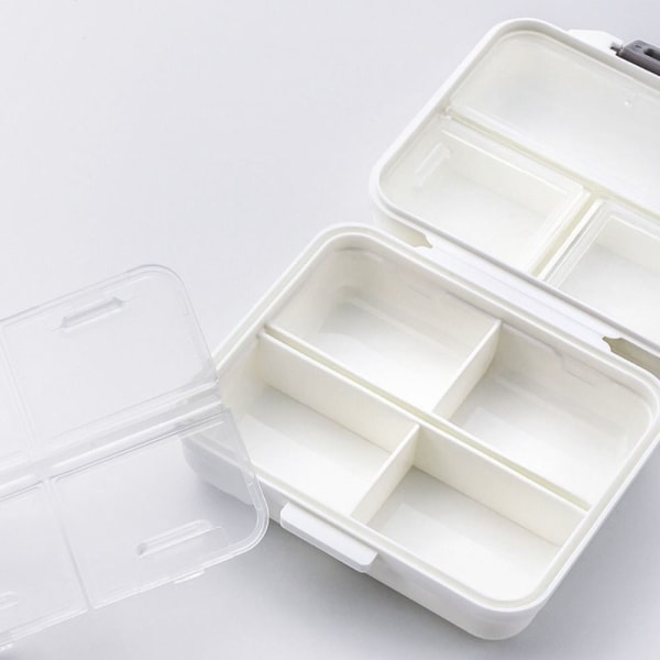 Pill Box Pill Case WHITE LL - stock White L-L