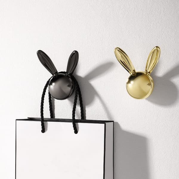 Vaatekoukku Bunny Hook MATT BLACK - spot-myynti Matte Black