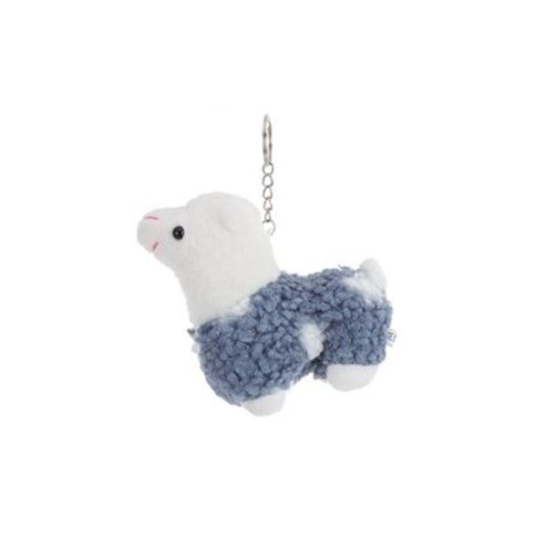 Alpaca- Nyckelring Plysch påsk Lama Plyschhänge Mini Fårdocka Gosedjur Nyckelring för flickor Pojkar - stock Sky Blue One Size
