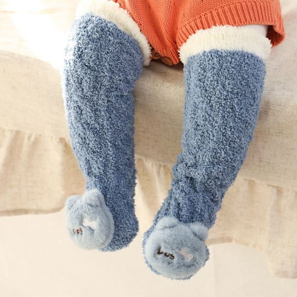 Vauvan talvisukat Fluffy 05 - spot ale 05