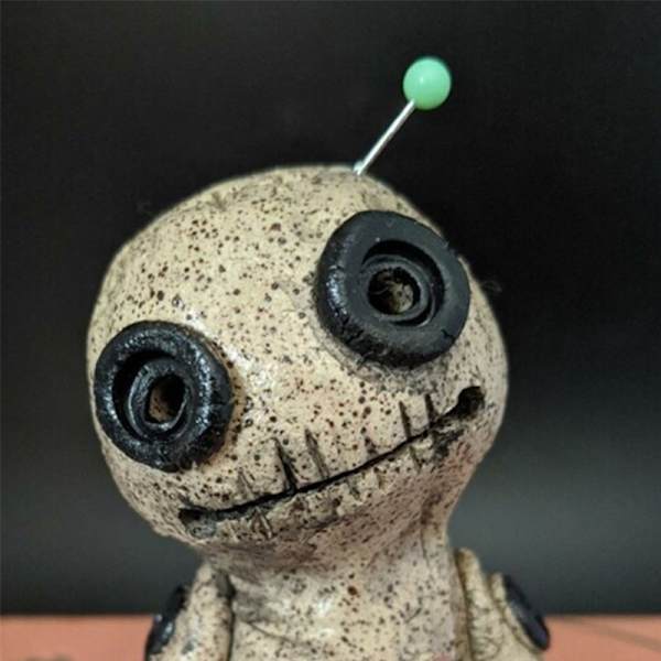 Voodoo Doll Cone Incense Burner Desktop Harts Ornament Doll - high quality 1 set(head left&right)