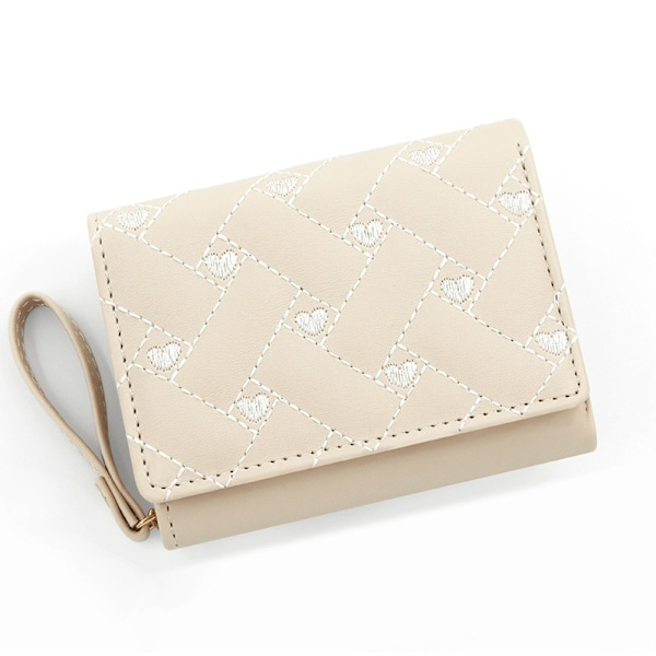 Broderad Kärleksplånbok Myntväska VIT - spot sales White