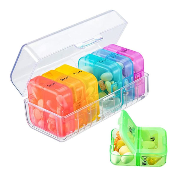 Pill Box Medicin Förvaringsbox VIT - high quality White
