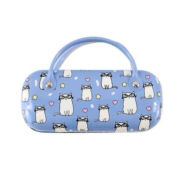 Case med handtag PU Case BLÅ - stock blue