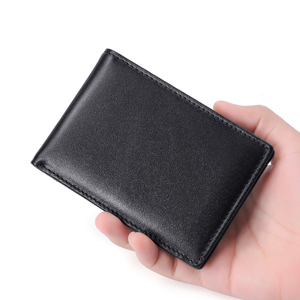 Anti-RFID-svep för mäns plånbok Korthållare - on stock Black