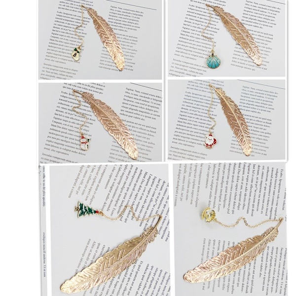 Feather Bookmark Metal Bookmark - on varastossa