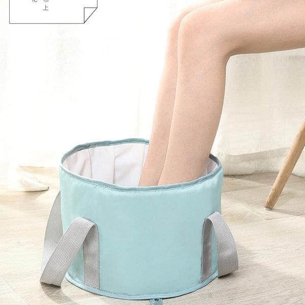 Multifunktion Bärbar Bucket Foot Soak WashFoot Badväska - spot försäljning grey 31X38cm