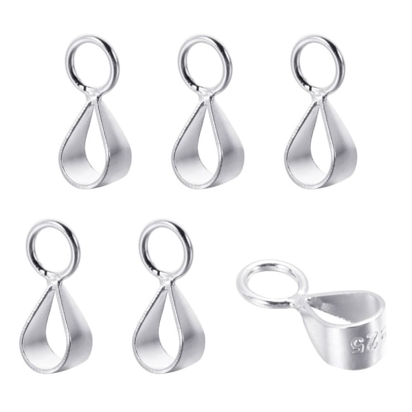 925 Sterling hänge Lås Halsband Lås SILVER STÄNGD - spot försäljning Silver Closed Loop-Closed Loop