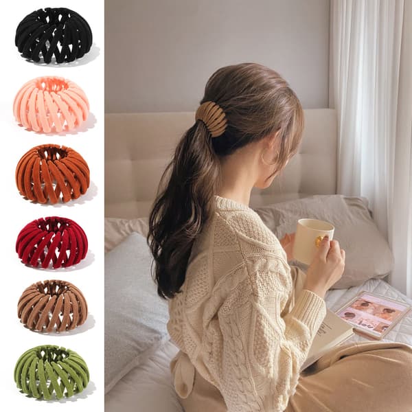Headpieces Ponytail Hairpin CAMEL RED - varastossa