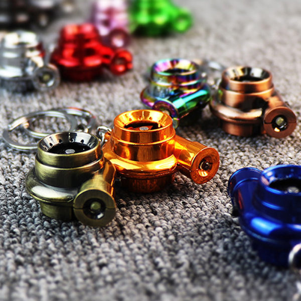 Electric Mini Turbo Key Ring Spinning Turbine Key - varastossa Multicolor one size