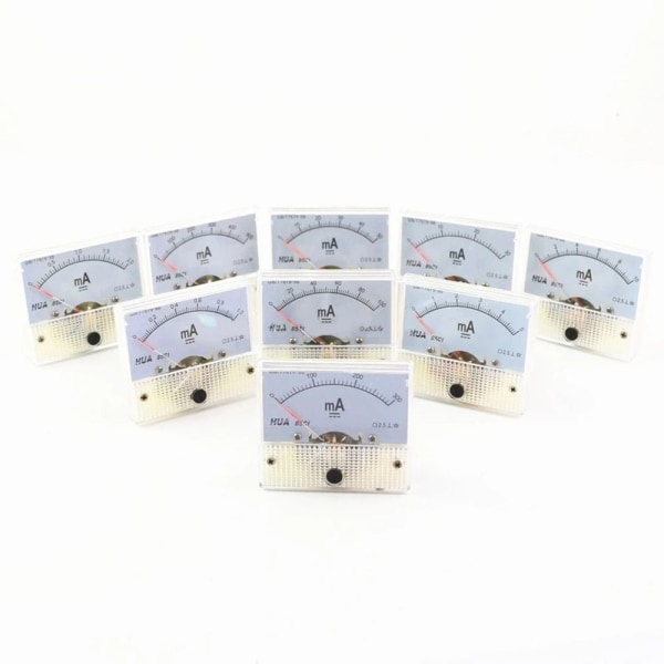 DC Amp Meters Analog Meter 0-500MA - on stock 0-500mA