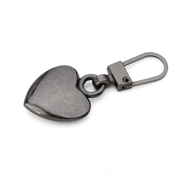 5kpl Metal Zipper Head Pull Grey - spot-ale Gray