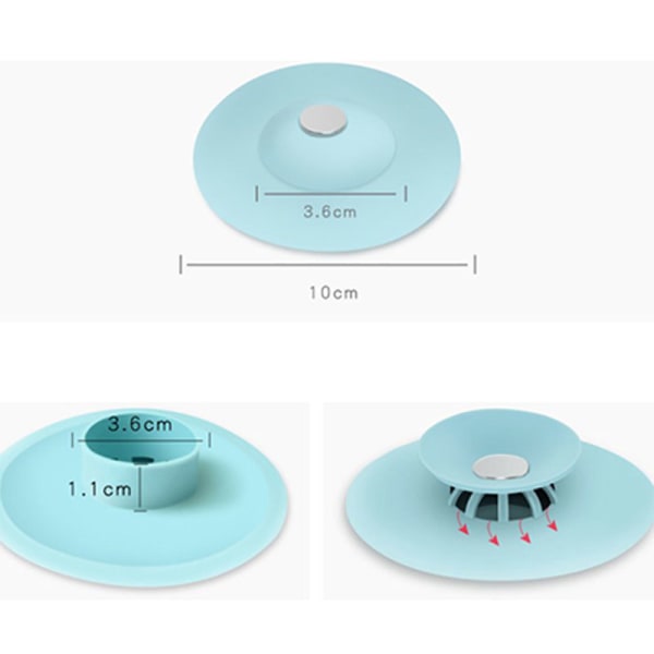 Diskbänk Filter Duschavlopp Hårskydd Universal - high quality Green