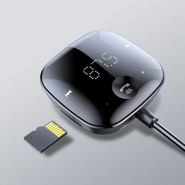 Bluetooth-sovitin Autosovitin FM Bluetooth - spot-myynti Black