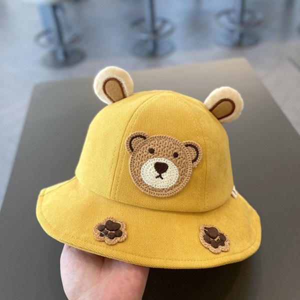 Barn Bucket Hat Strandhatt GUL - stock yellow