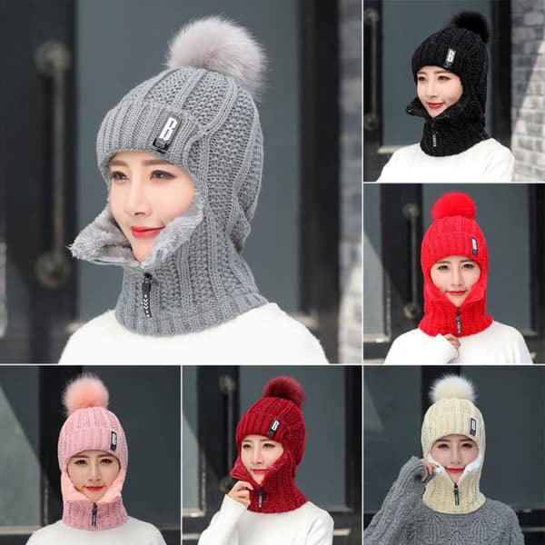 Mössor Hatt Scarf Set GRÅ - on stock