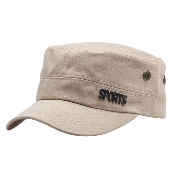 Herr Militär Cap Flat Top Caps BEIGE2 - spot försäljning beige2
