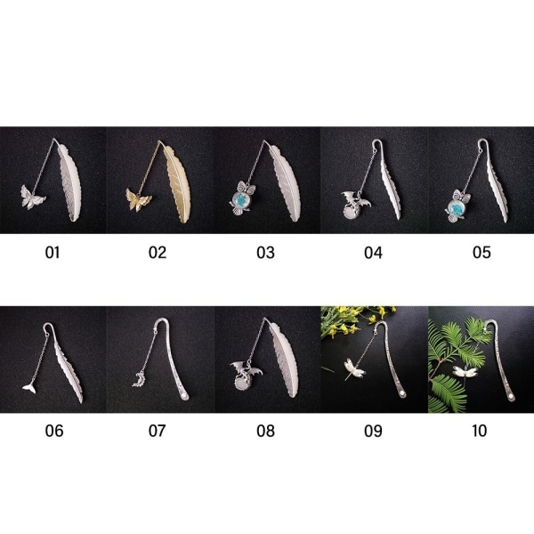 Bokmärke Feather Book Marks - high quality 09
